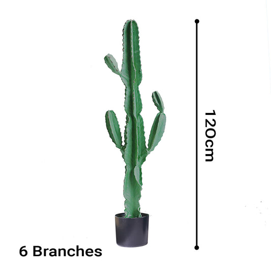 Artificial Potted Cactus 6 Heads 120cm
