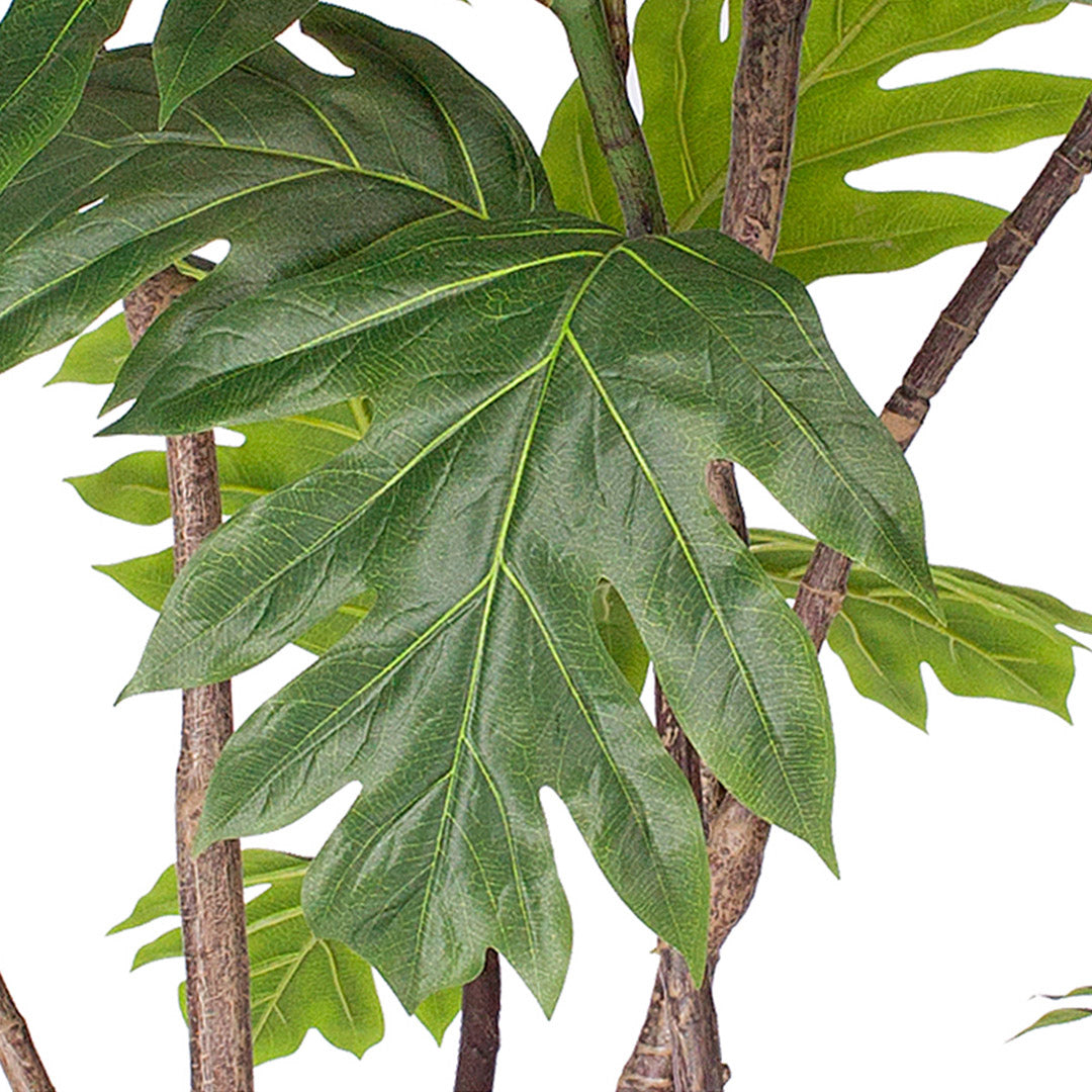 Artificial Split-Leaf Philodendron Tree 2-Trunk 90cm