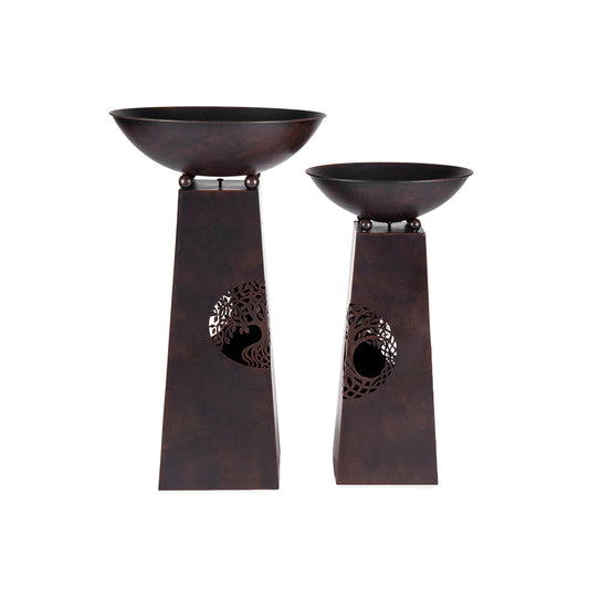 Set 2 Nested Lasercut Tree Of Life Firebowls / Planters 50x83cm - Image 2