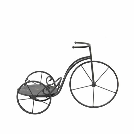 Black Pennyfarthing Bicycle Plant Holder 53cm - Image 2