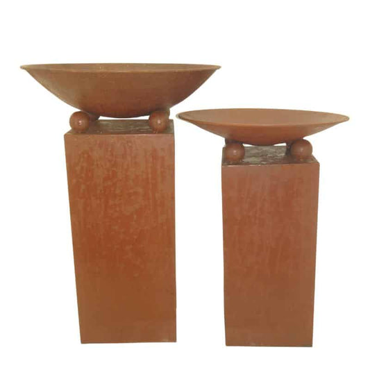 Set 2 Nested Laser Cut Butterfly Firebowls / Planters 47x72cm - Image 2