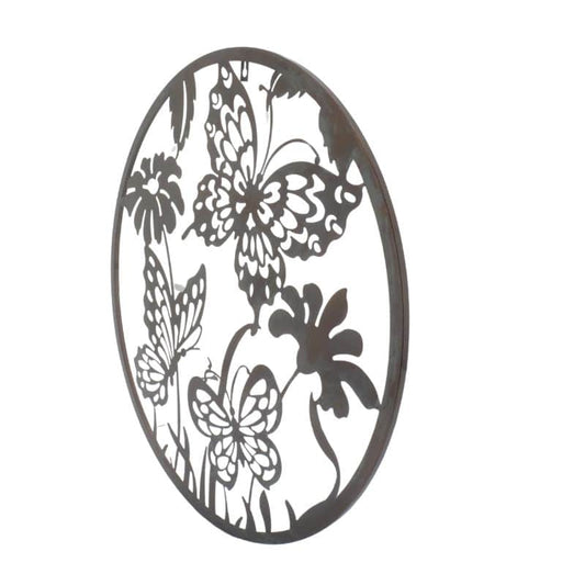 Laser Cut Round Butterflies Wall Art 60cm - Image 2