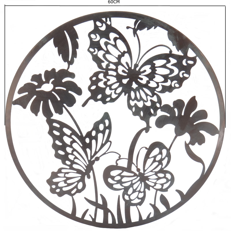 Laser Cut Round Butterflies Wall Art 60cm - Image 4