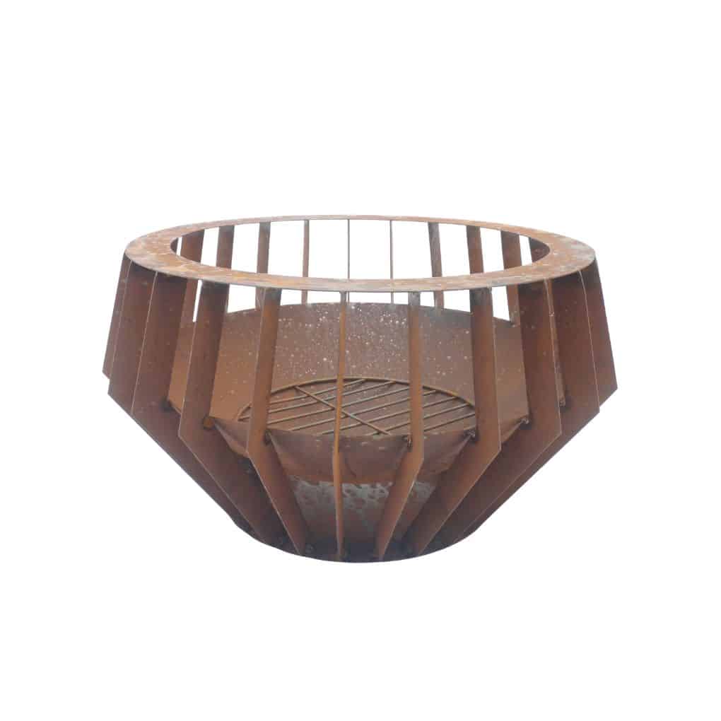 Barrel Rustic Steel Fire Pit