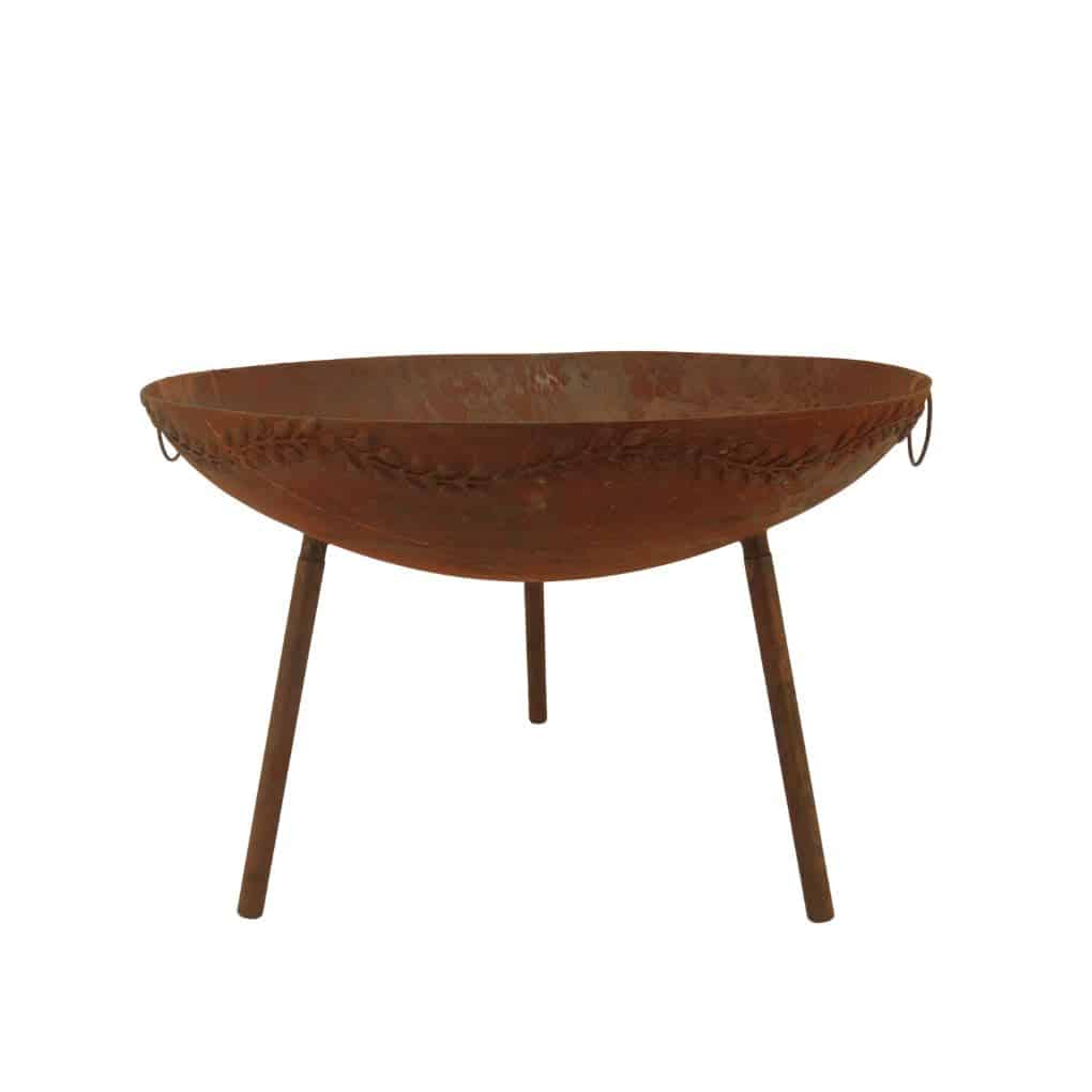 Tall Ivy Rustic Fire Bowl with Legs