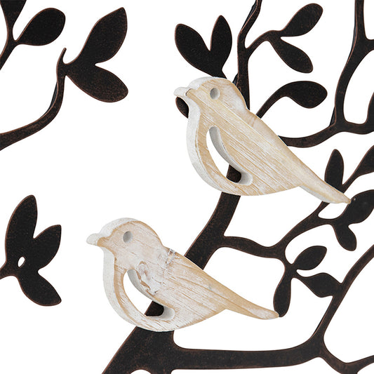 Laser Cut Tree of Life Branch w Birds Wall Art 64cm - Image 2