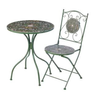 Jardin Floral Cafe Set of 1 Table and 2 Chairs