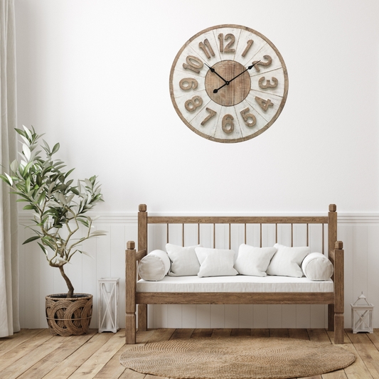 XXL Hamptons Giro Wall Clock 70cm - Image 2