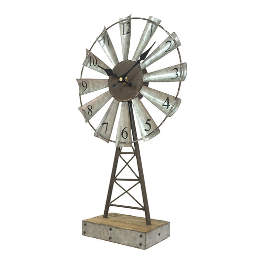Windmill Table Clock 25x41cm - Image 2