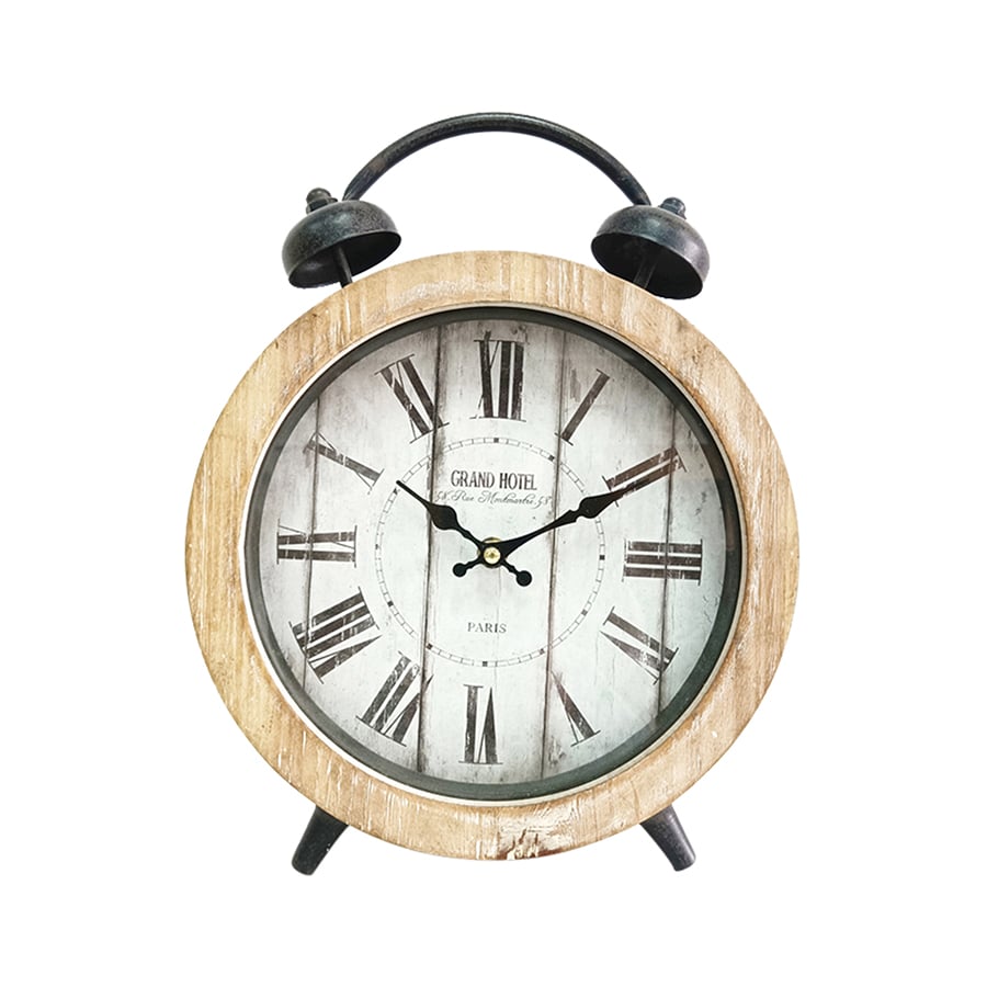 Large Grand Hotel Tabletop Clock w Faux Alarm 32cm - Image 2