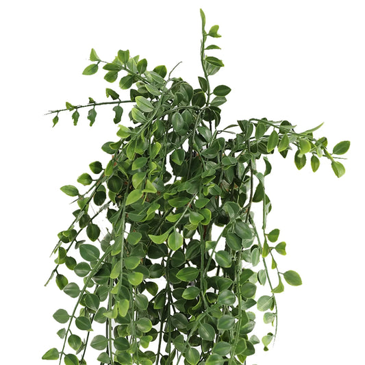 Artificial Hanging Dark Green Hanging Pearls Garland Bush UV Resistant and Fire Rated 20cm x 79cm - Image 2