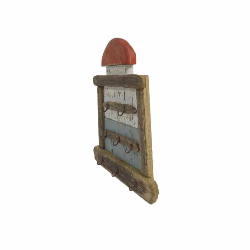 Handcraftedwall Hanging Lighthouse w 5 Hooks 38cm - Image 5