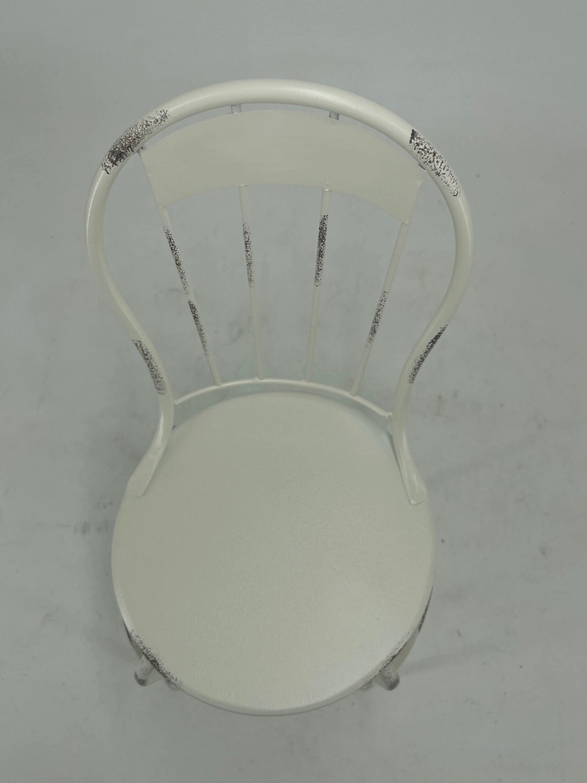 Distressed White Mini Chair Display / Pot Stand 22x39cm - Image 5