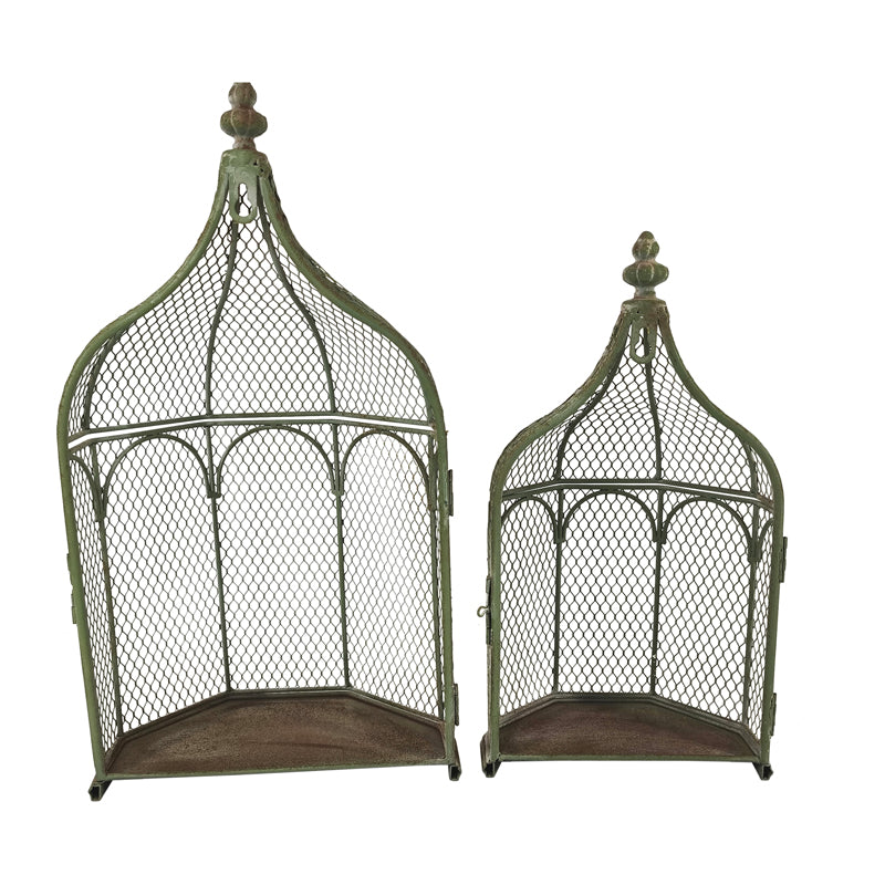 Set 2 Nested Wall Hanging Plant Cages 46cm. 36cm - Image 3