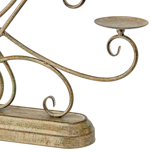 Ornate Fleur Candleabra Centerpiece 31cm - Image 2