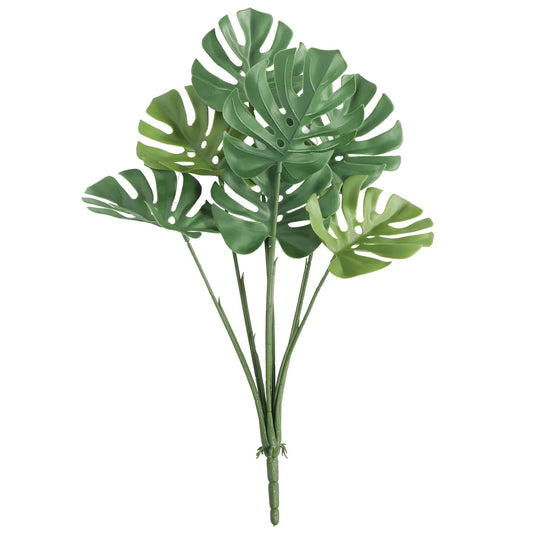 Artificial Monstera Split Leaf Philodendron Plant Stem 60cm UV Resistant - Image 2