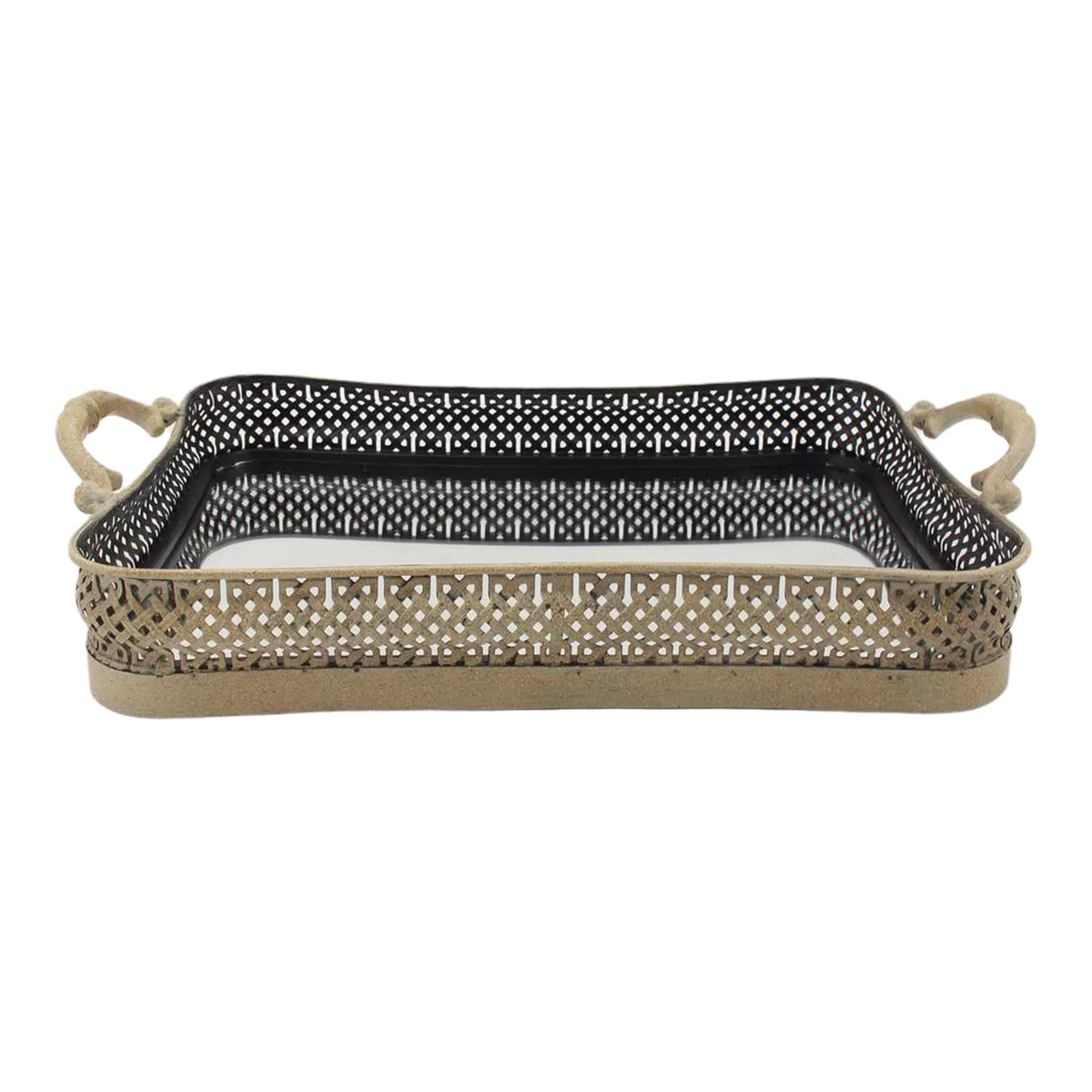 Elementals Curved Mirrored Tray 47cm
