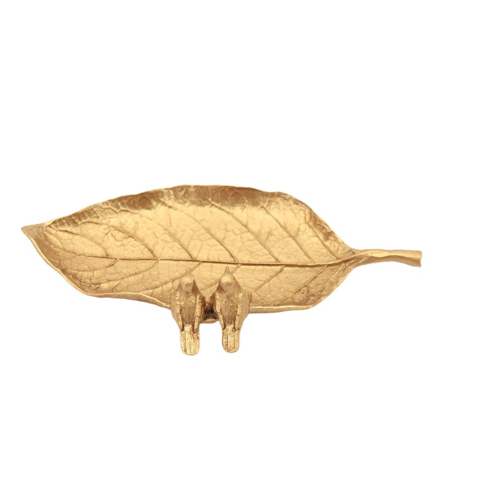 Leaf Tray Gold 3cm