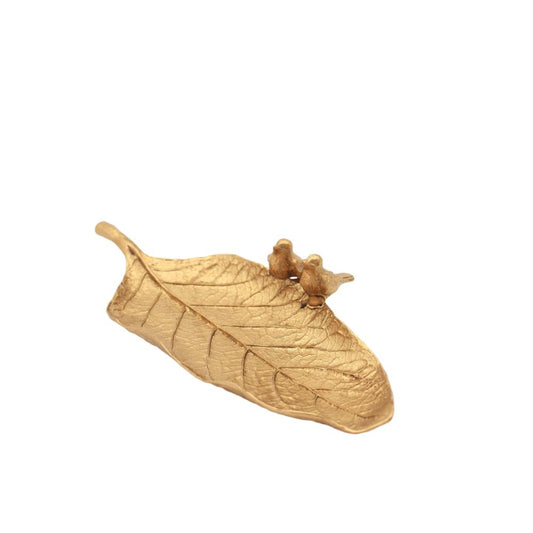 Leaf Tray Gold 19cm