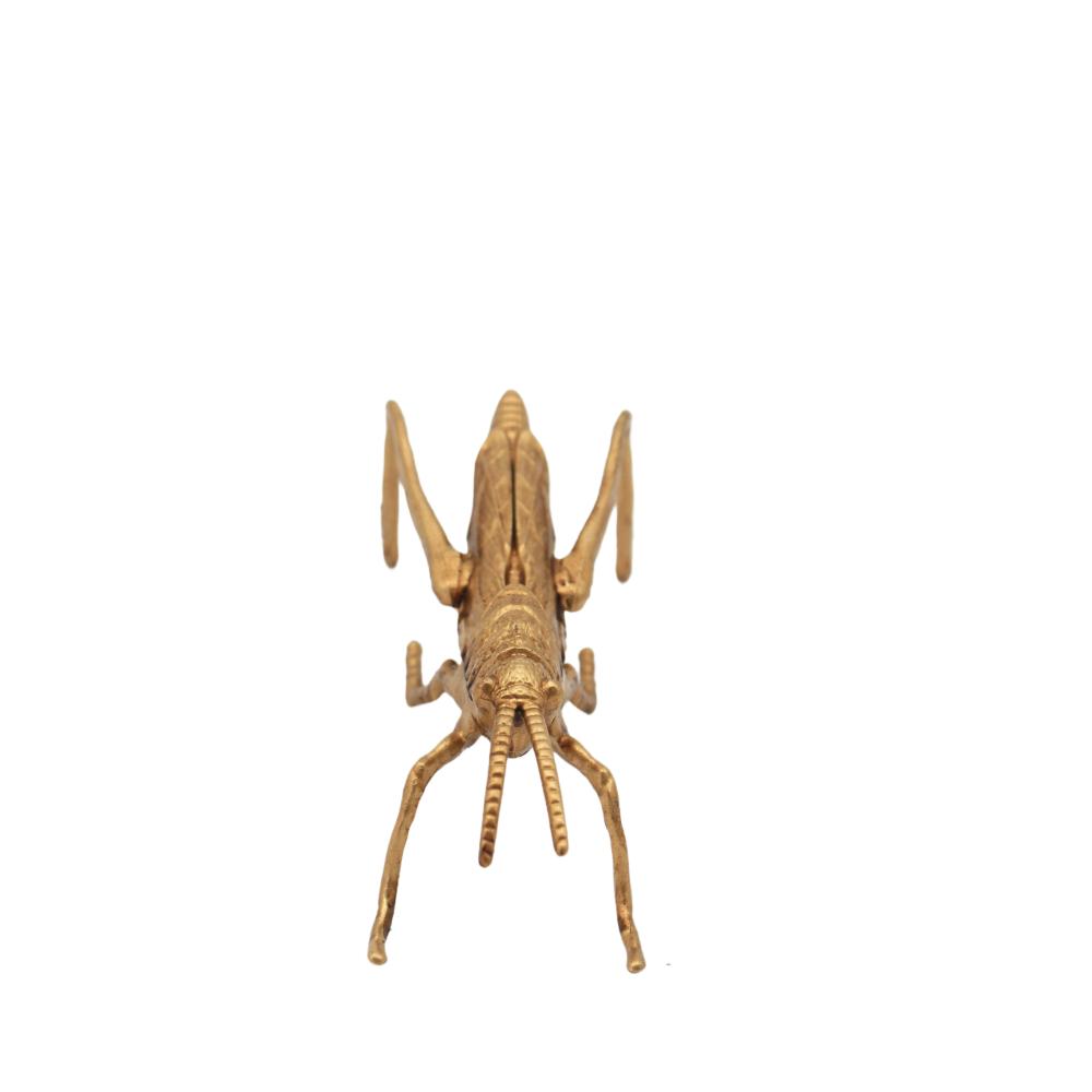 Grasshopper Sculpture Gold 5cm