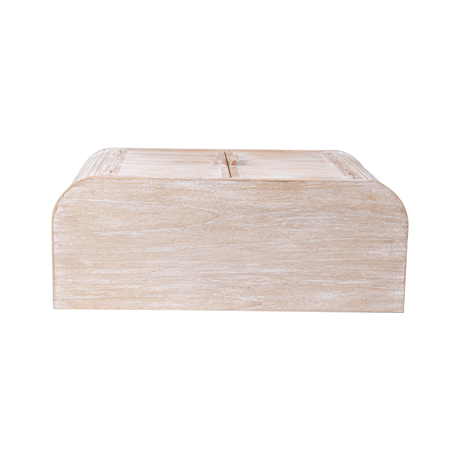 Casual Hamptons Ribbed Double Door Cabinet 100x81cm - Image 4