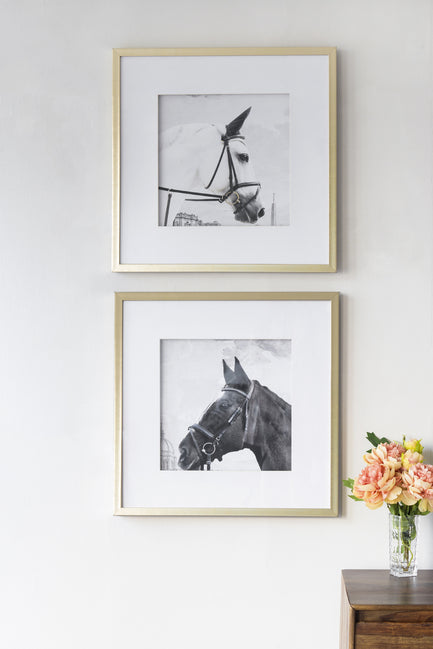 Set 2 Horse Framed Prints 56cm - Image 2