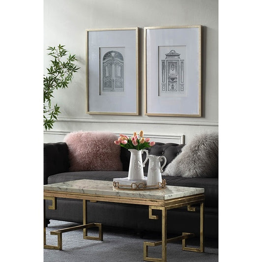 Ornate Doors Fake Pencil Wall Art 90cm - Image 2