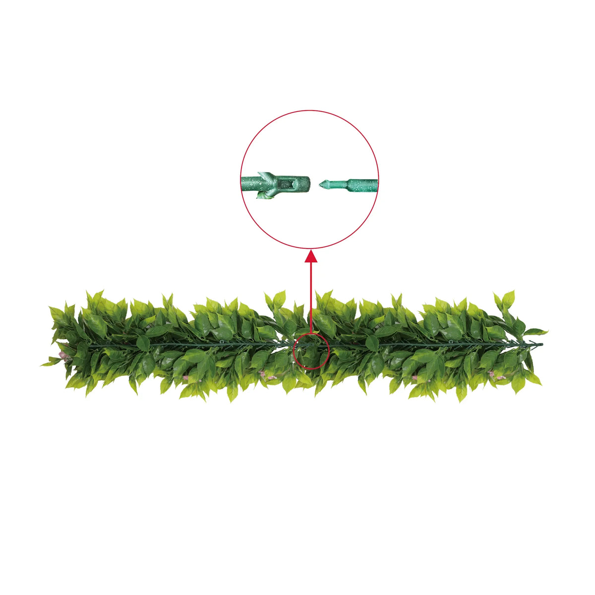 Artificial Extendable Hanging Pink Flowering Violet Garland UV Resistant 55cm - Image 5