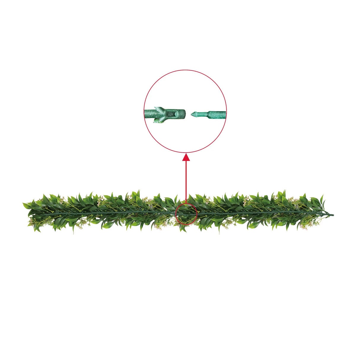 Artificial Extendable Hanging Flowering Star Jasmine Garland UV Resistant 55cm - Image 5