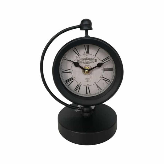 Cafe Black Crescent Table Clock Hanging Art 20cm - Image 2