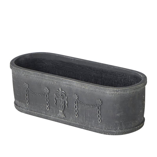 Noir Rectangular Planter Large 39.5 x 14.5 x 12.5 cm