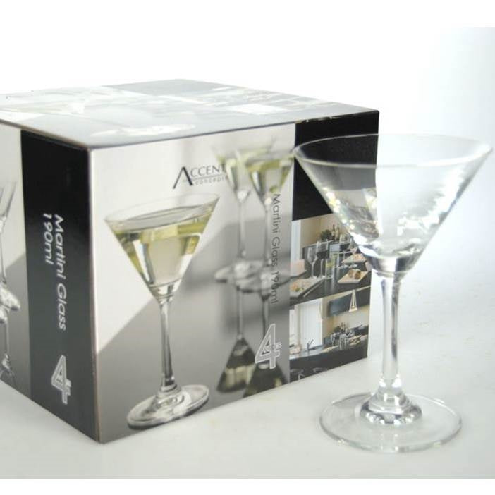 Bulk 6 Martini Glass Set 4 190ml