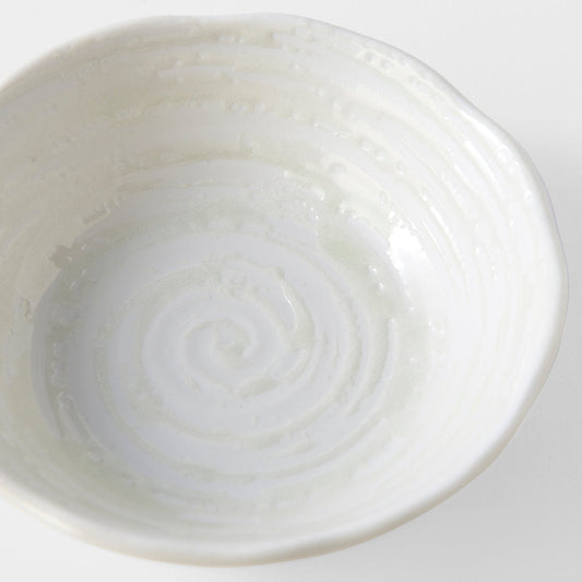 Bowl 13.5cm White Spiral Glaze - Image 2