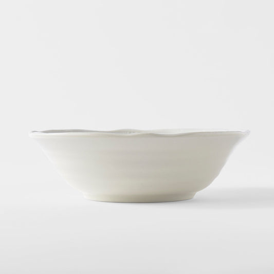 Bowl 15.5cm White Spiral Glaze - Image 2