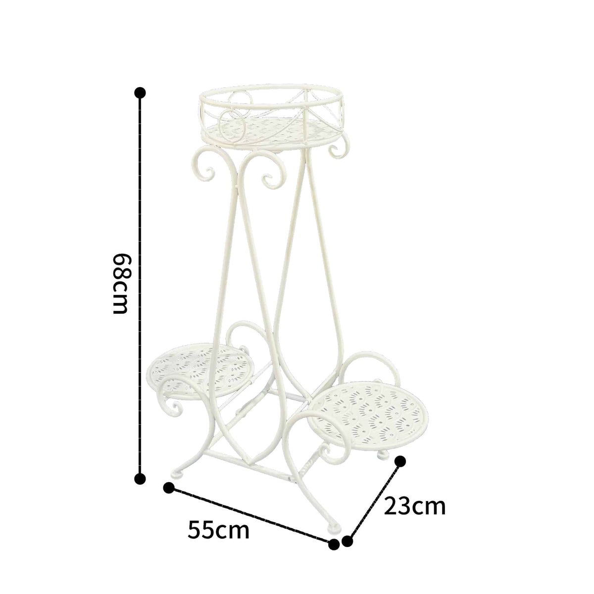 Riviera A 3 Round Potplant Pyramid Stand 68cm - Image 5