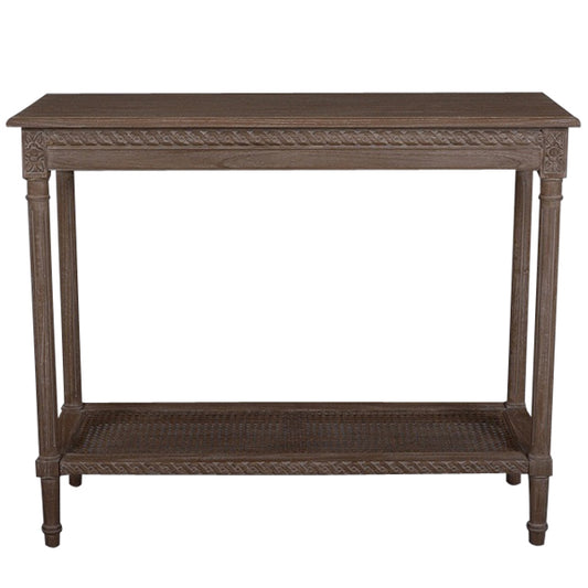 Polo Console Table Oak Wash 110cm - Image 2