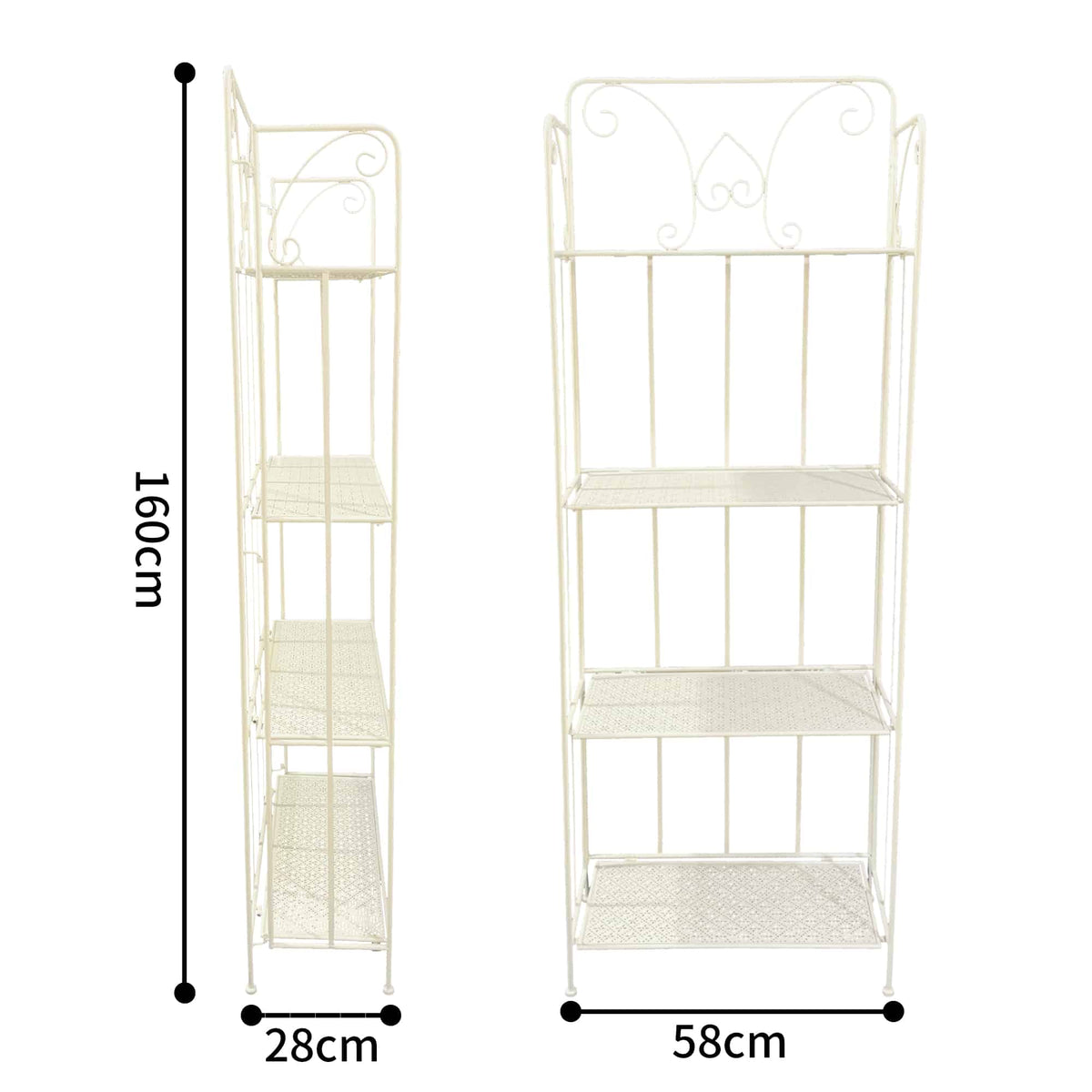 Bordeaux Baker Stand 4-Shelf Unit 160cm - Image 4