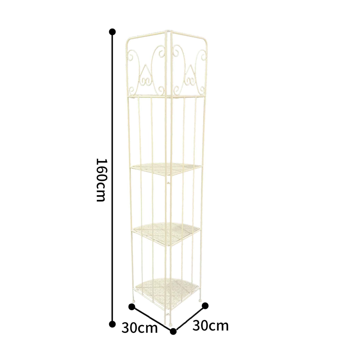 Bordeaux Corner Baker Stand 4-Shelf Unit 160cm - Image 4