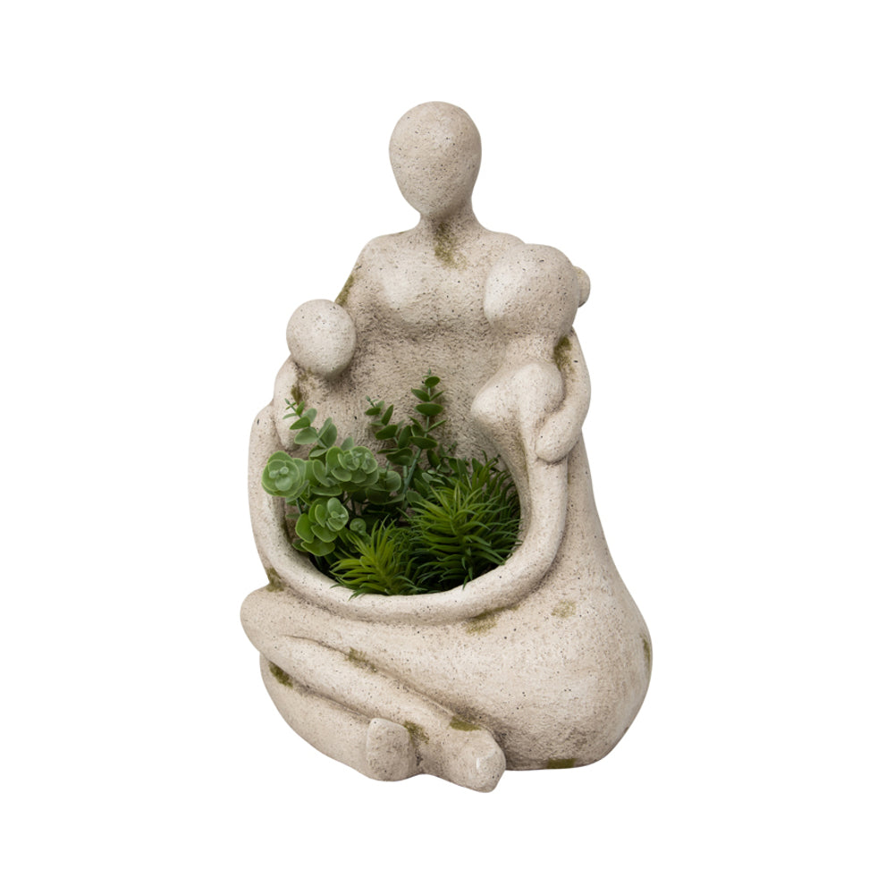 Arty Family Circle Planter w Hole & Plug 50cm