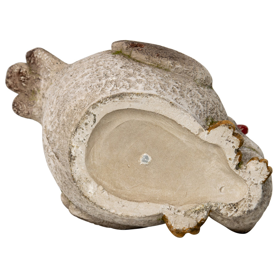 Chicken With Chick Planter W Hole & Plug 37x29cm - Image 5