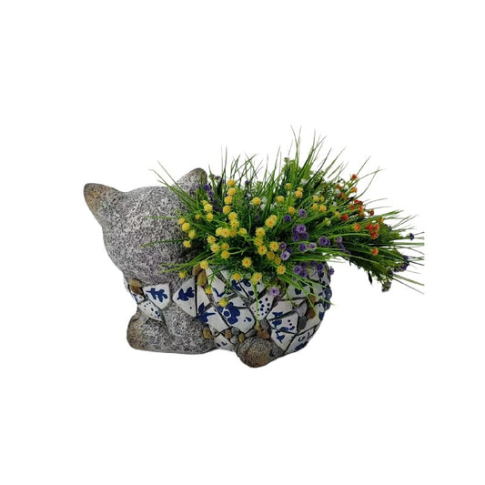 Style Cat Planter w Hole + Plug 31cm - Image 2
