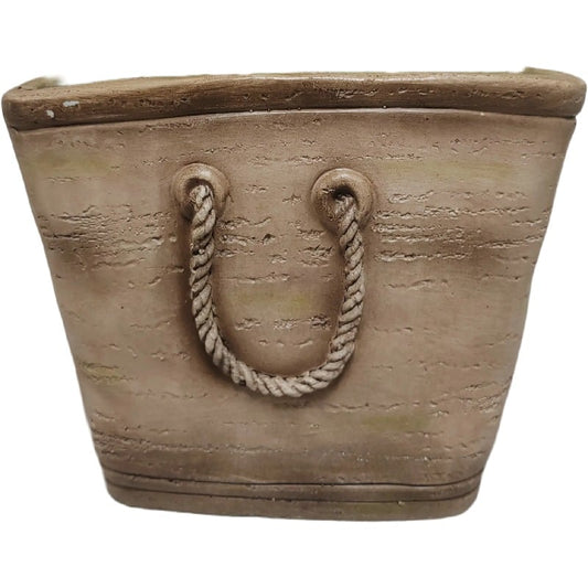 Handbag Planter w Hole + Plug 26cm - Image 2