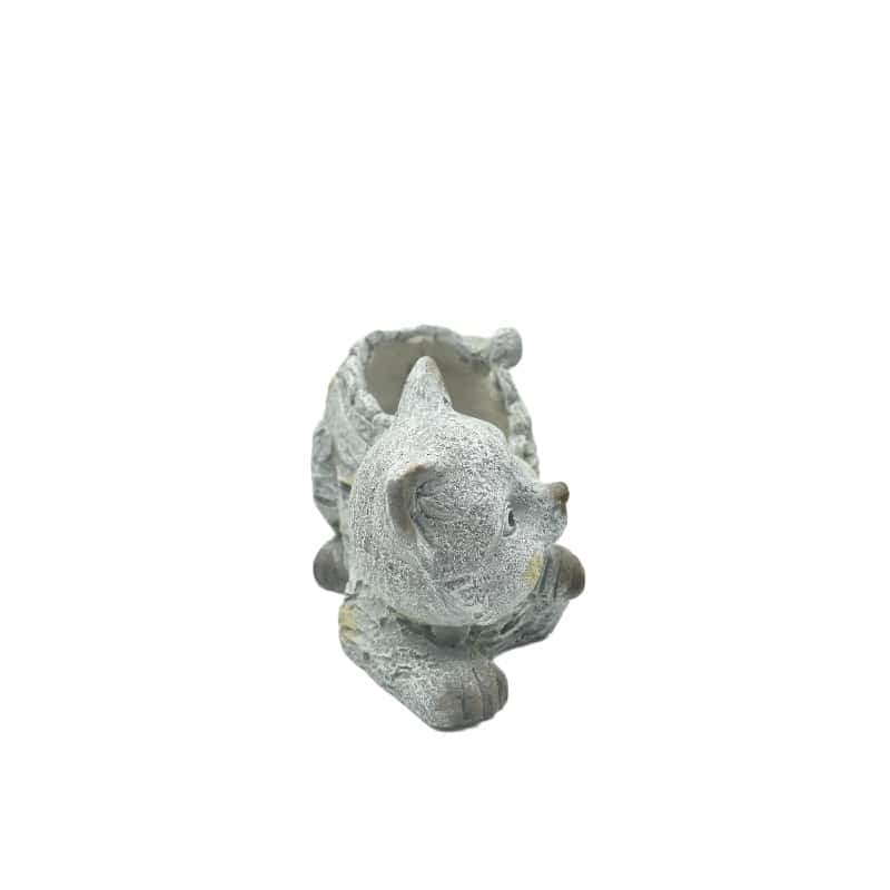 Winking Cat Planter w Hole + Plug 35cm - Image 5