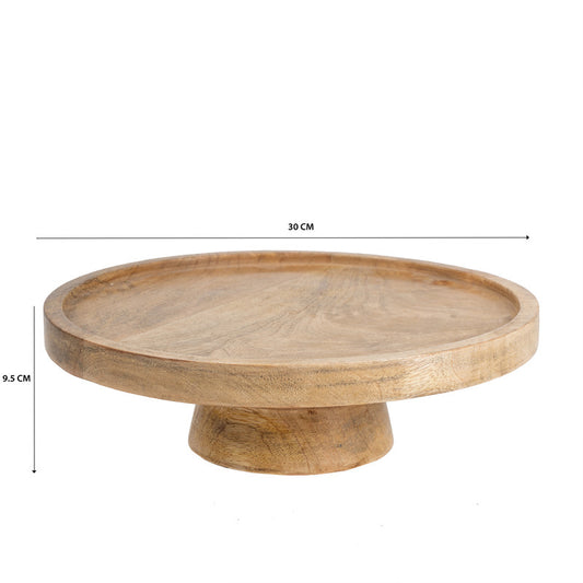 Handcrafted Classic Footed Cake Stand 30cm - Image 2