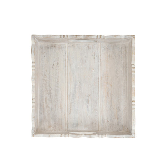 Handcrafted Carved Square Tray 30cm - Image 2