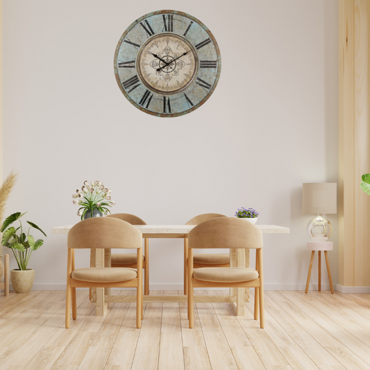 French Provincial Fleur Wall Clock 60cm - Image 2