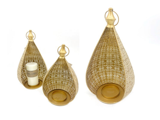 Moroccan Style Waterdrop Lantern Candle Holder 35cm
