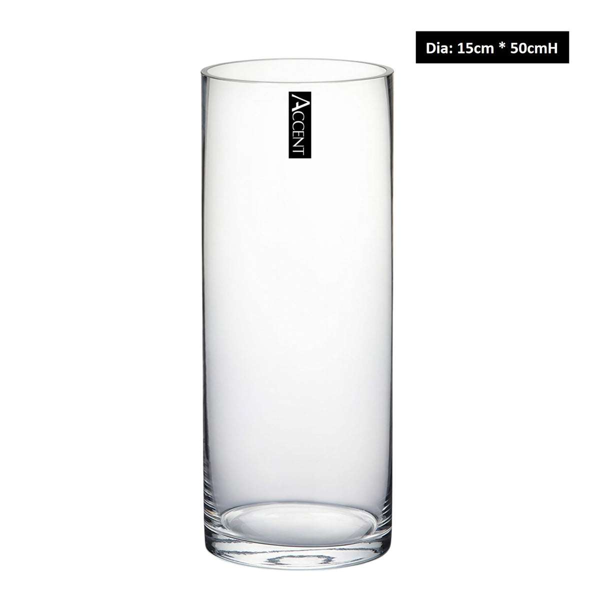 bulk 6 Glass Cylinder Vase Flower 50cm