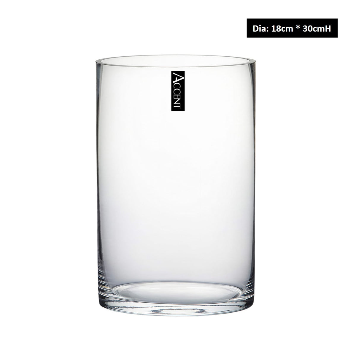 bulk 4 Glass Cylinder Vase 30cm