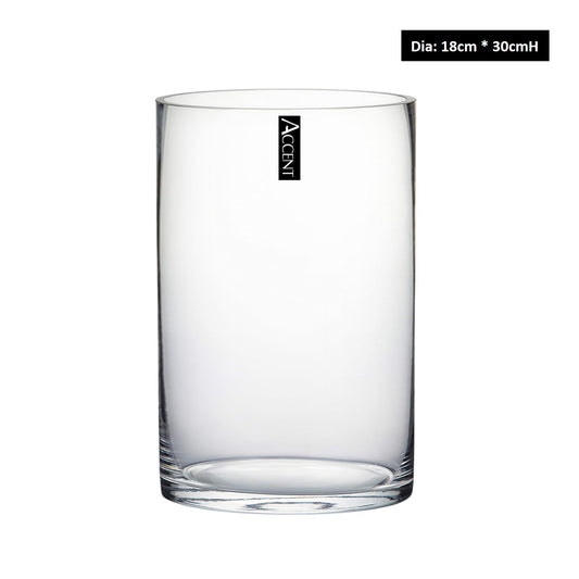 bulk 4 Glass Cylinder Vase 30cm